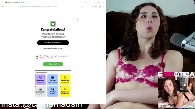 carriemadsin Naked Webcam SHOW @ Chaturbate 29-05-2025