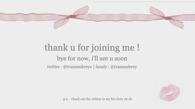 transaubrey gag Webcam SHOW @ Chaturbate 07-09-2025