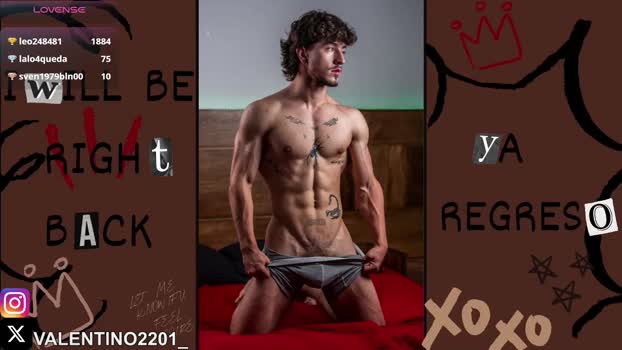 valentino2201 fuck Webcam SHOW @ Chaturbate 20-09-2025