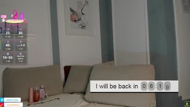 barberryx Porn Webcam SHOW @ Chaturbate 12-10-2025
