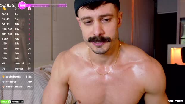 willyumx fuck Webcam SHOW @ Chaturbate 27-10-2025